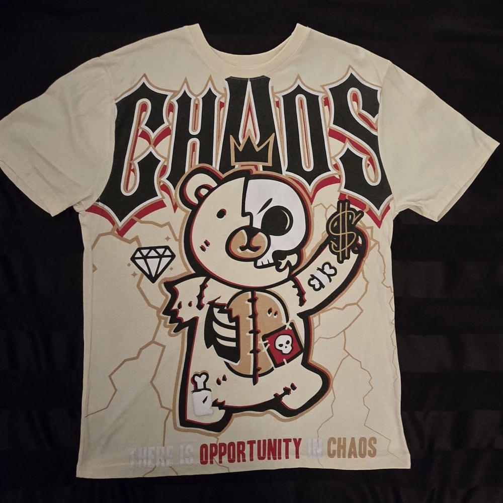 South Pole Cream Colored Chaos Graphic Tee